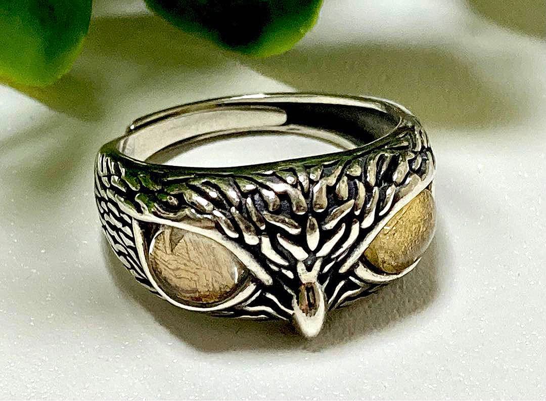 スマイル様　宇宙の彼方から舞い降りし奇跡の隕石　プレミアムギベオンフクロウリング