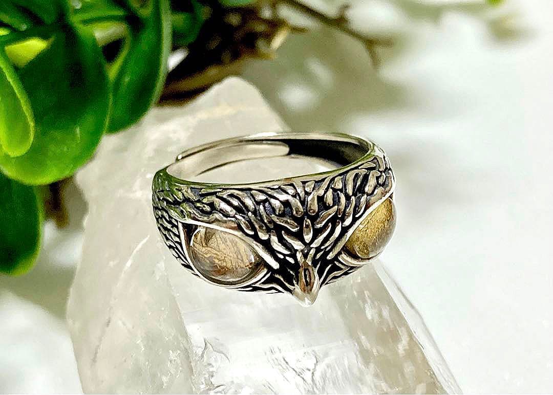 スマイル様　宇宙の彼方から舞い降りし奇跡の隕石　プレミアムギベオンフクロウリング