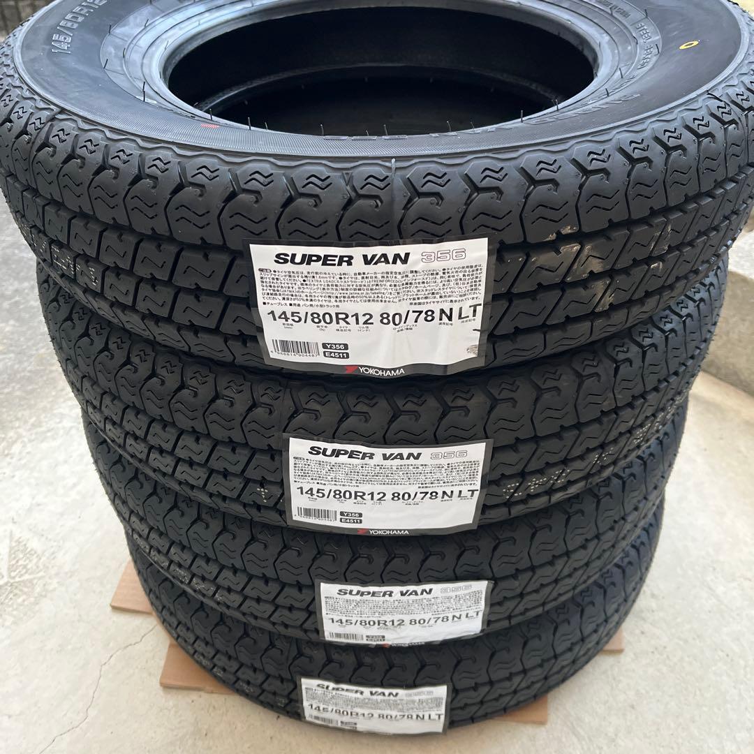 YOKOHAMA SUPER VAN 356 145/80R12 LT 最終価格