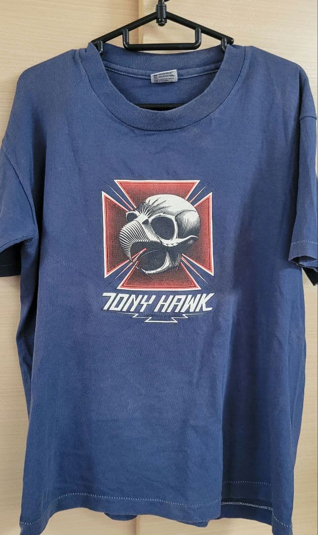 トニーホーク スカル Tシャツ M ネイビー　90s