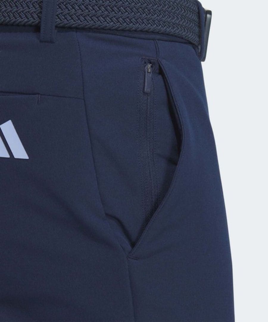 【新品】adidas ゴルフ ロングパンツ 裏起毛 ネイビー 79