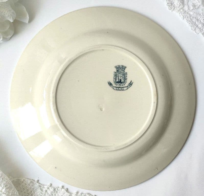 希少　美品　ジアン　LILAS 　平皿E　フランスアンティーク