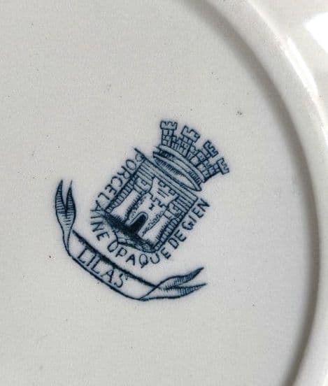 希少　美品　ジアン　LILAS 　平皿E　フランスアンティーク