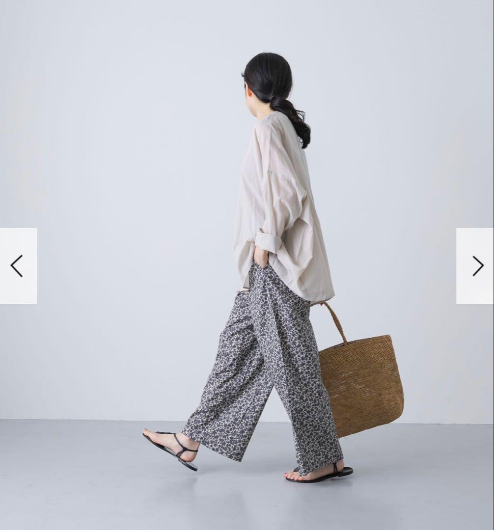 新品　今季　かぐれ　ボイルワイドプルオーバー 2025年春夏　グレージュ　綿