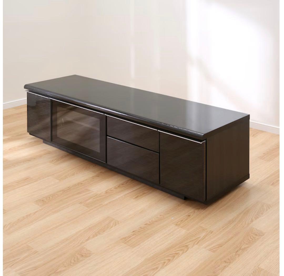 【幅150㎝】ニトリ ローボード ポスティア BK ブラック テレビ台