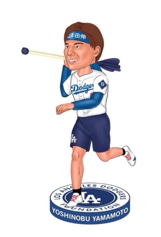山本由伸 ドジャース ボブルヘッド ジャベリン（槍） 9/27 スタジアム限定