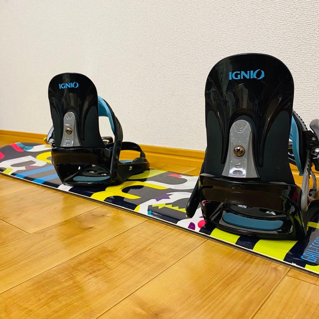 美品✨IGNIOスノーボード 110cm ビンディング付 2点セット キッズ