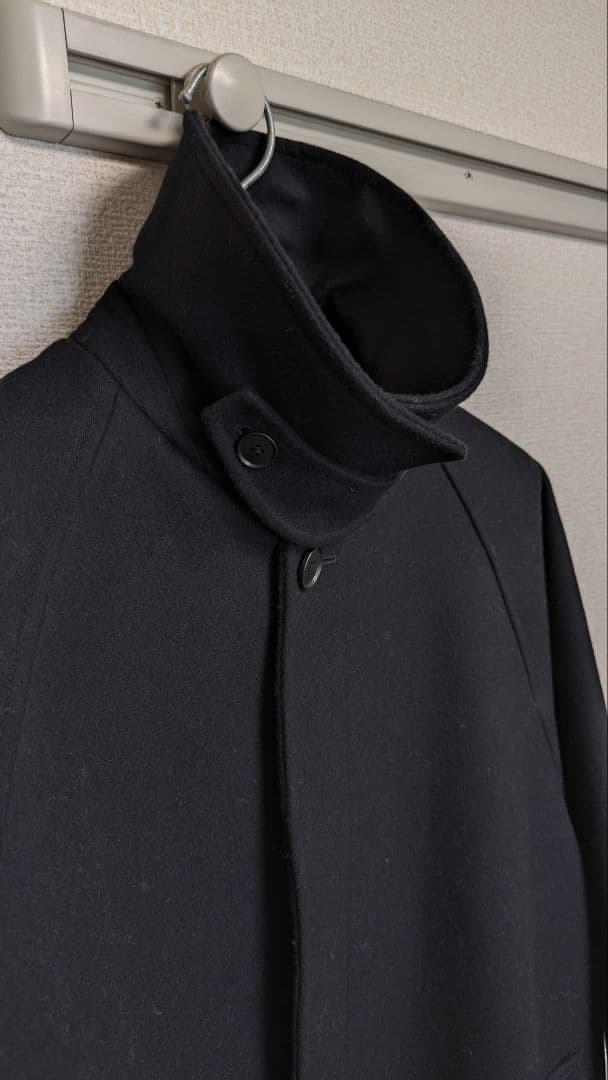 steven alan 黒 ステンカラーコート