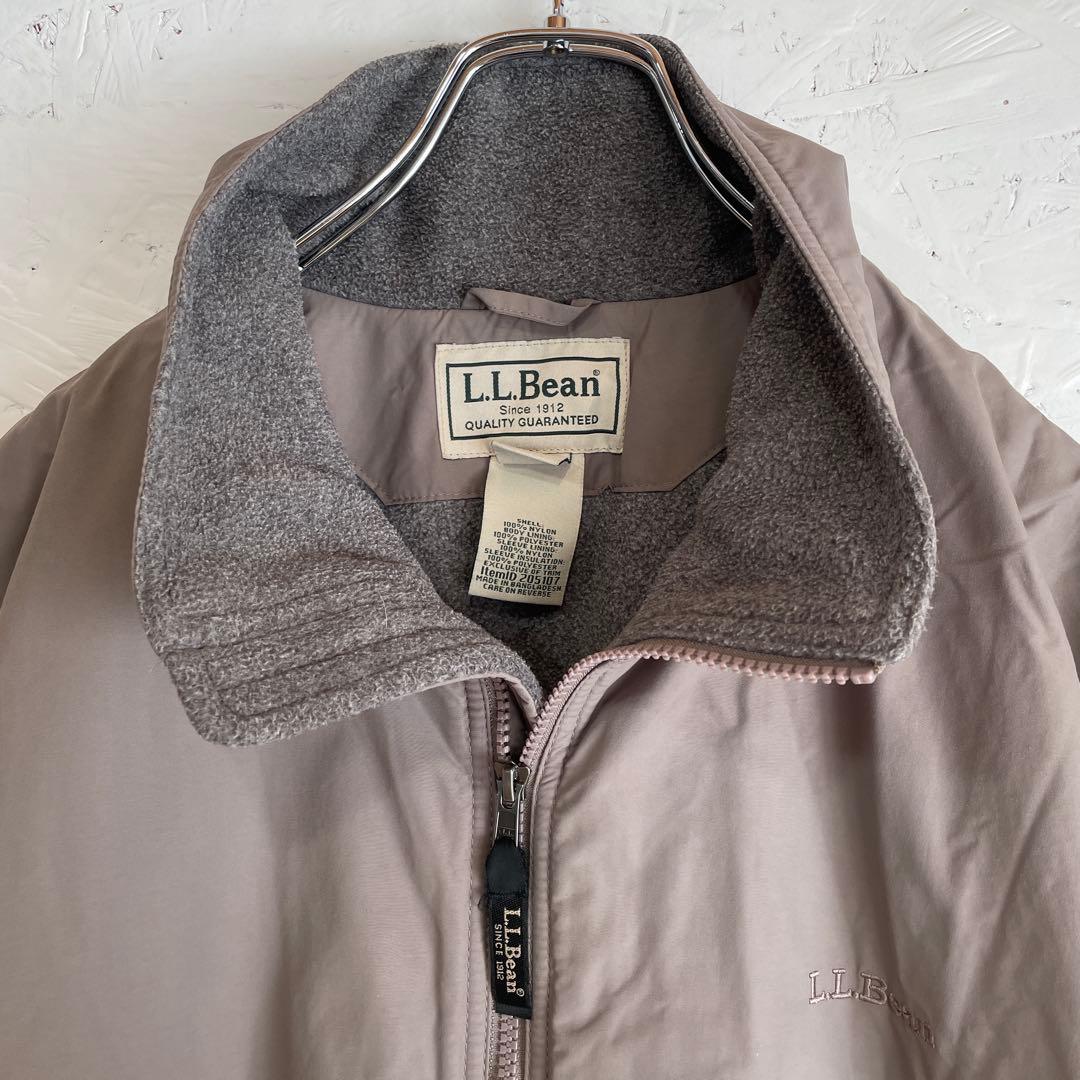 【L.L.Bean】ウォームアップジャケット フリース 中綿ナイロンジャケットL