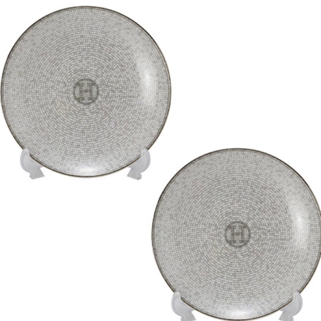 エルメス　モザイク　ヴァンキャトル　ペアプレート