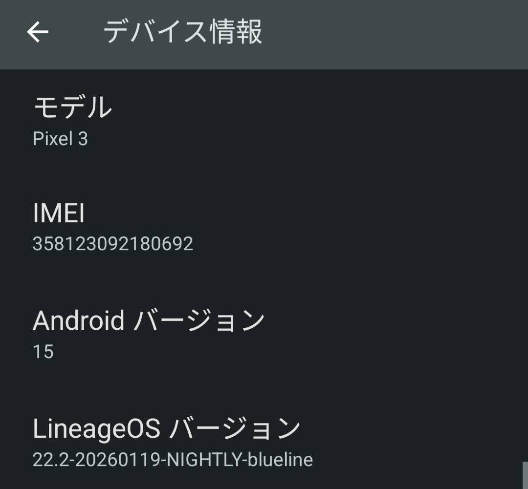 Google Pixel 3 ブラック 本体 Android15化済