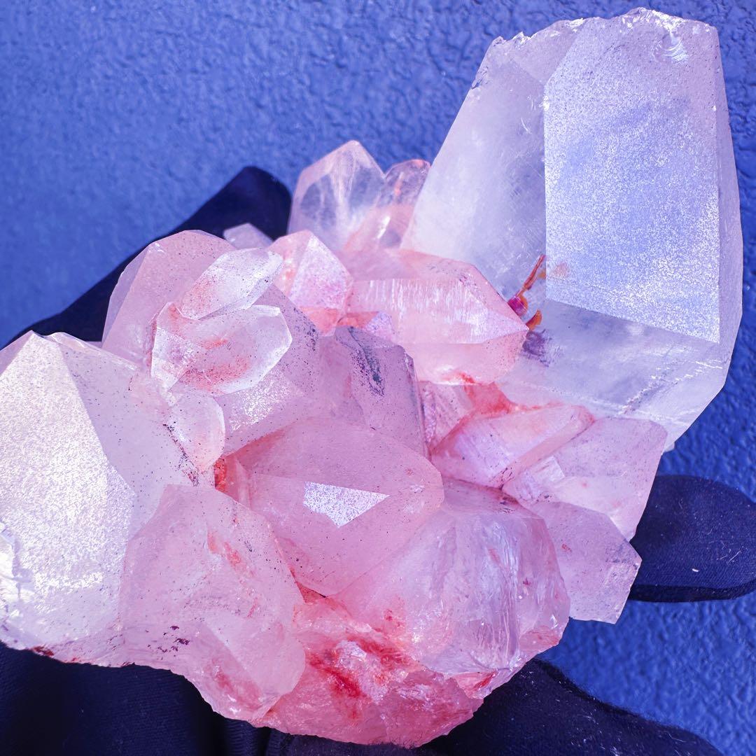 希少❗️超綺麗♡キラキラ☆超強いパワー ピンク ヒマラヤクラスター天然石A1432