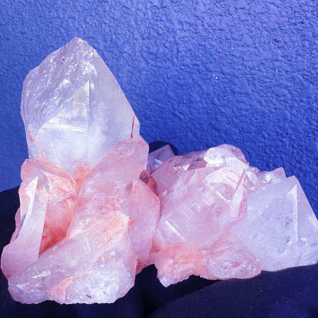 希少❗️超綺麗♡キラキラ☆超強いパワー ピンク ヒマラヤクラスター天然石A1432