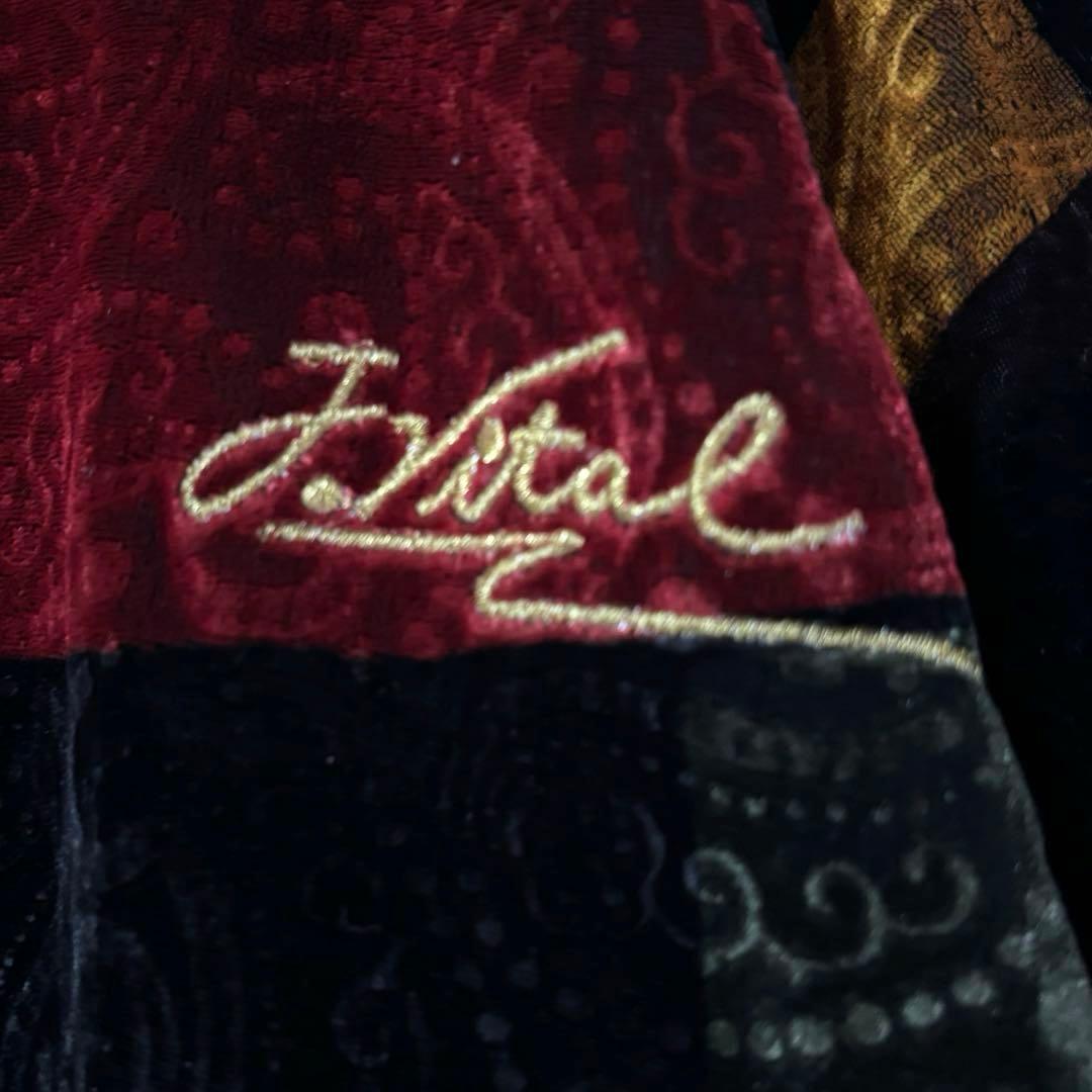 Jackie Vital ヴィンテージ　ベロアジャケット　フルジップ　ペイズリー