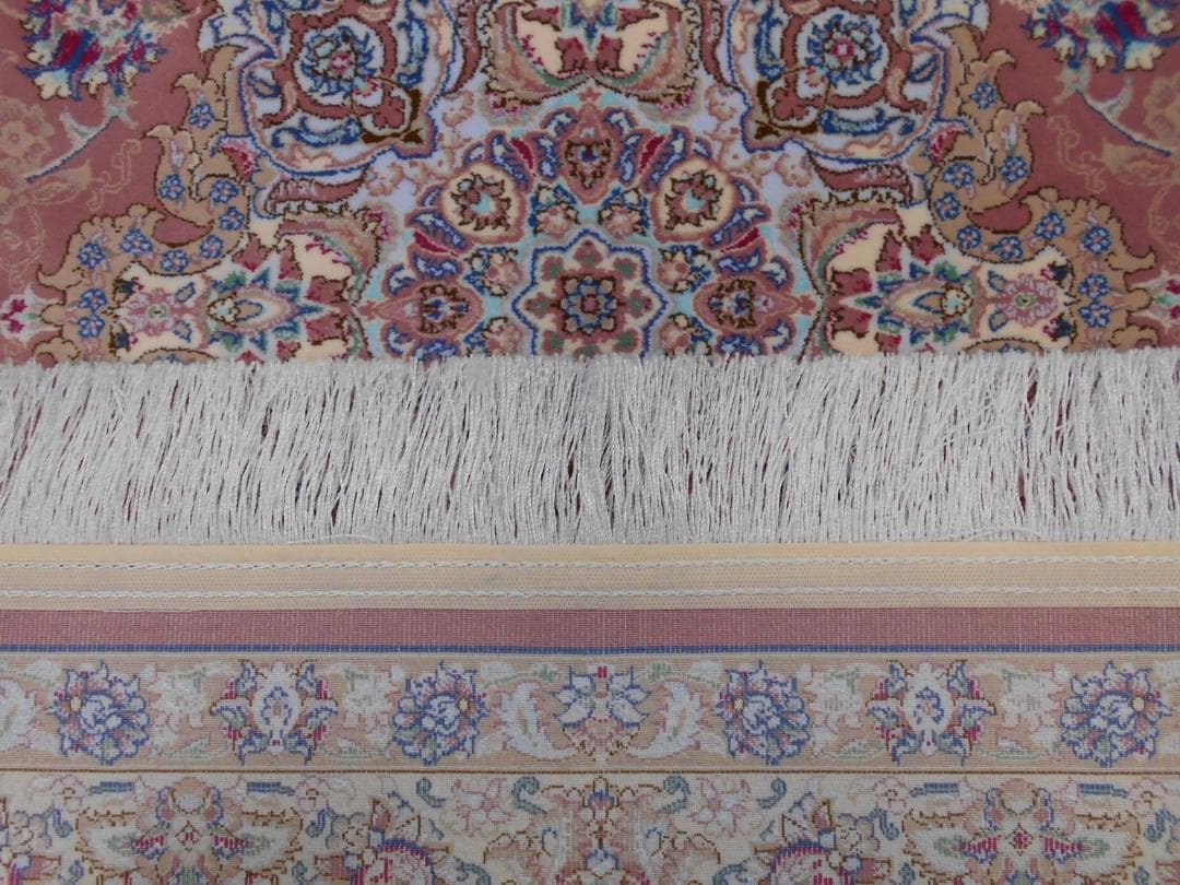 最後の一枚！高密度！輝く 本場イラン産 絨毯！約200×250cm‐200841