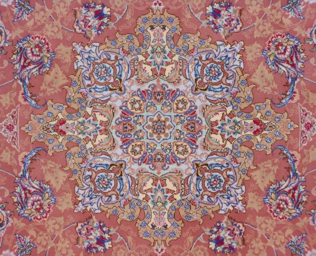 最後の一枚！高密度！輝く 本場イラン産 絨毯！約200×250cm‐200841