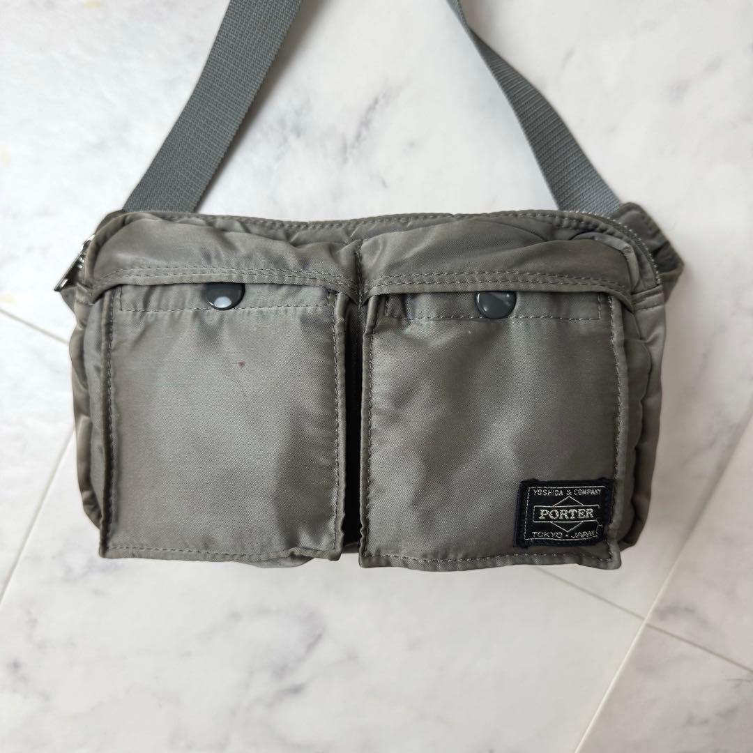 【廃盤・美品】 PORTER タンカー ウエストポーチ ボディーバッグ