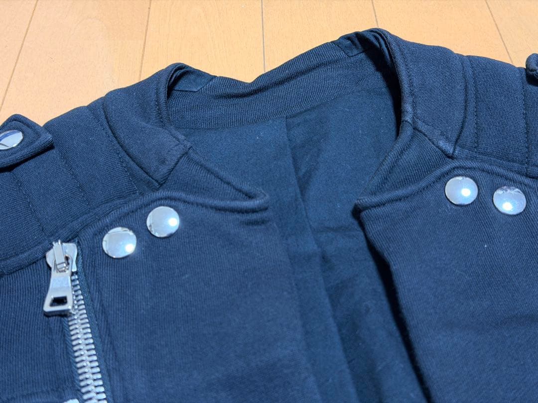 BALMAIN バルマン コットン ライダースジャケット XS