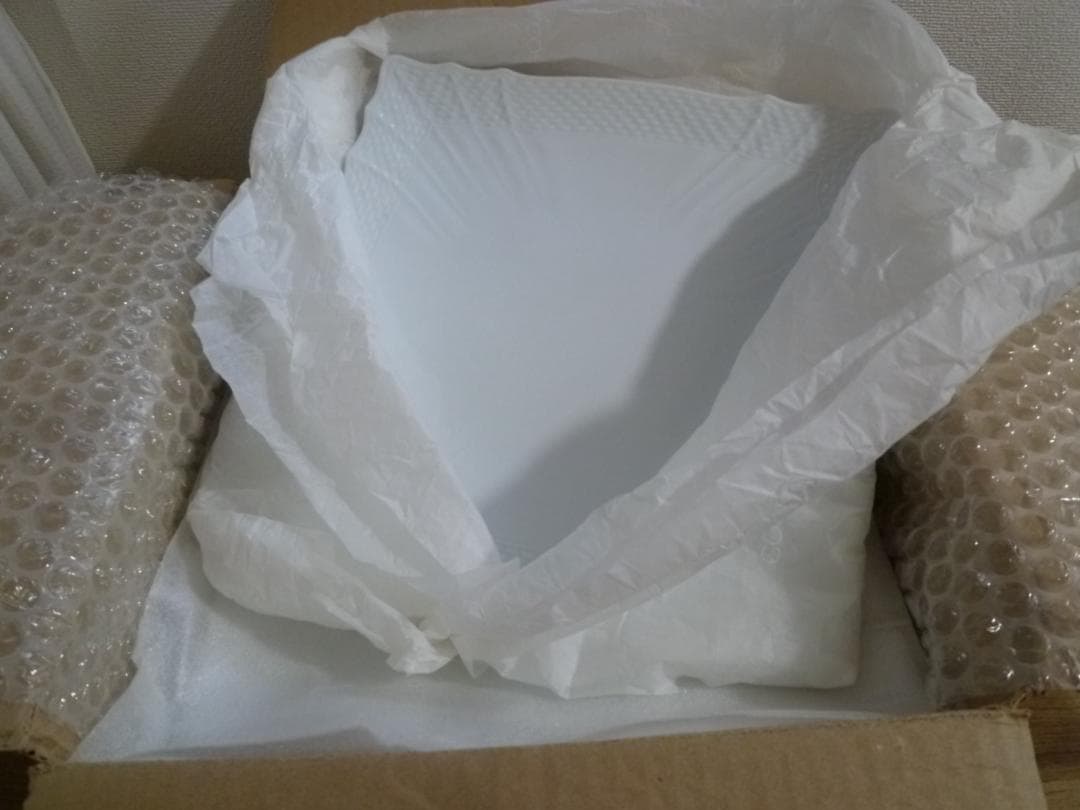 「未使用」ジノリ ベッキオホワイト 22㎝ スクエアプレート、4枚