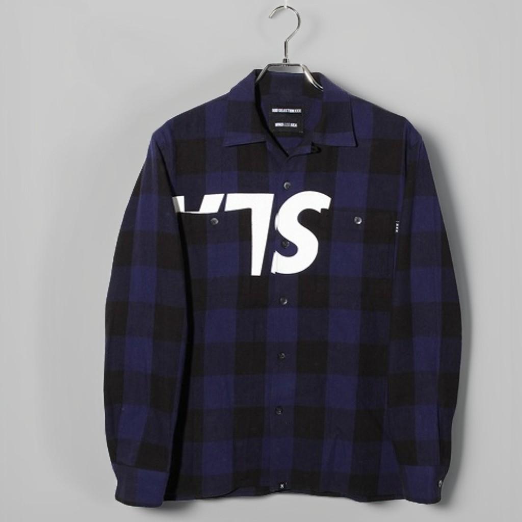 ウィンダンシー ゴッドセレクション ネルチェックシャツ S BLUE