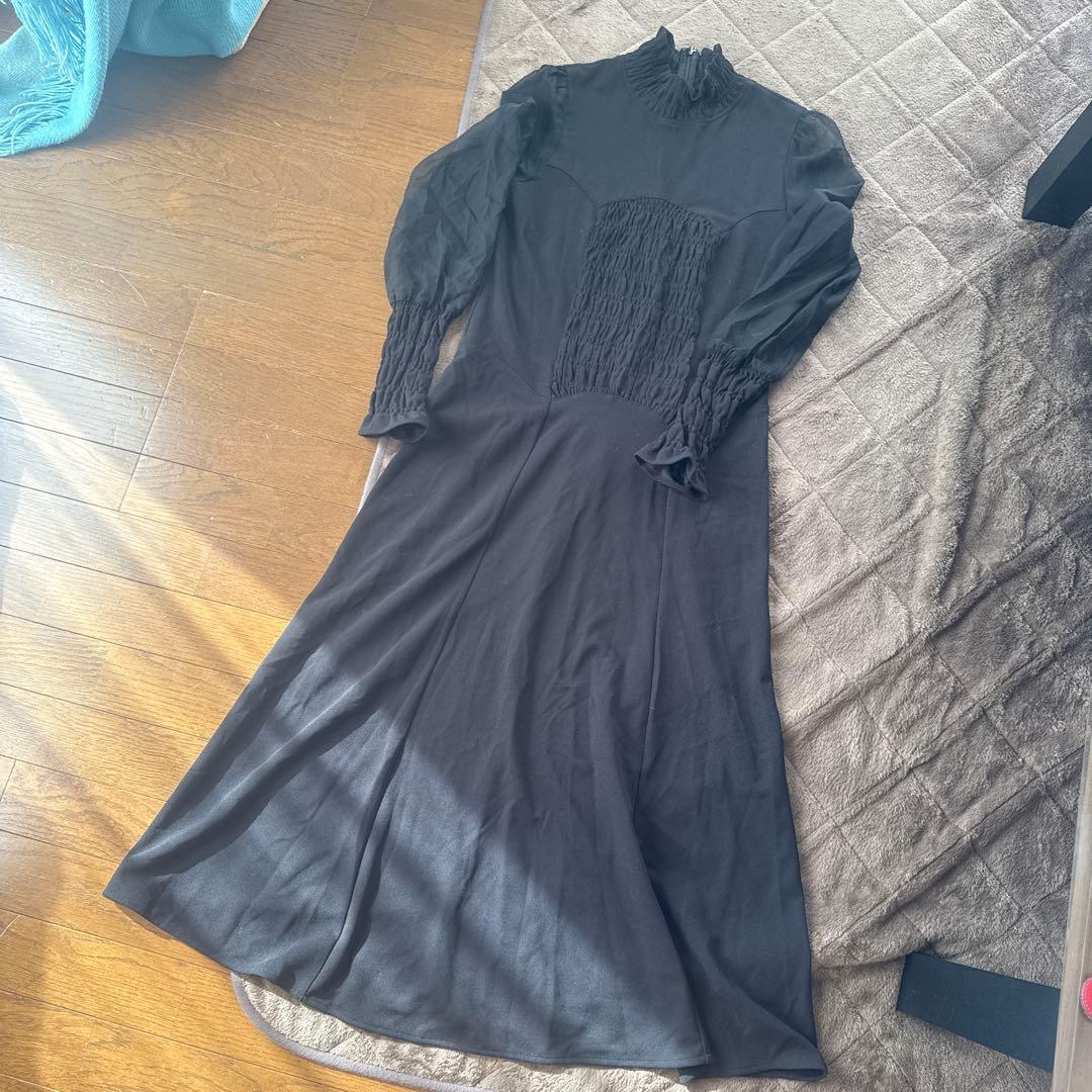 美品☆AMERI UND SWITCH SHIRRING DRESS