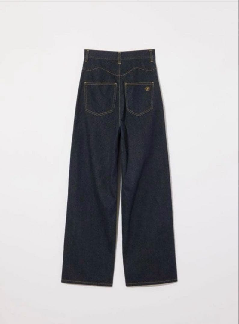 Eaphi. RUFFLE DETAIL DENIM PANTS サイズ1