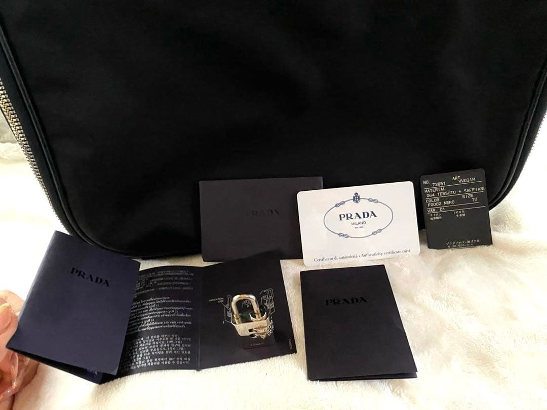 美品PRADA プラダ VV031M テスートナイロン2輪キャリーケース機内OK