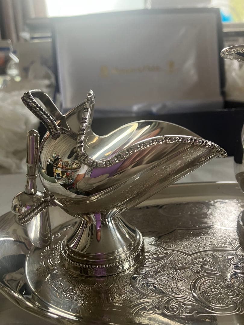 セール マッピン&ウェッブ ポット 他4点セット銀製品 シルバーウェア英国製