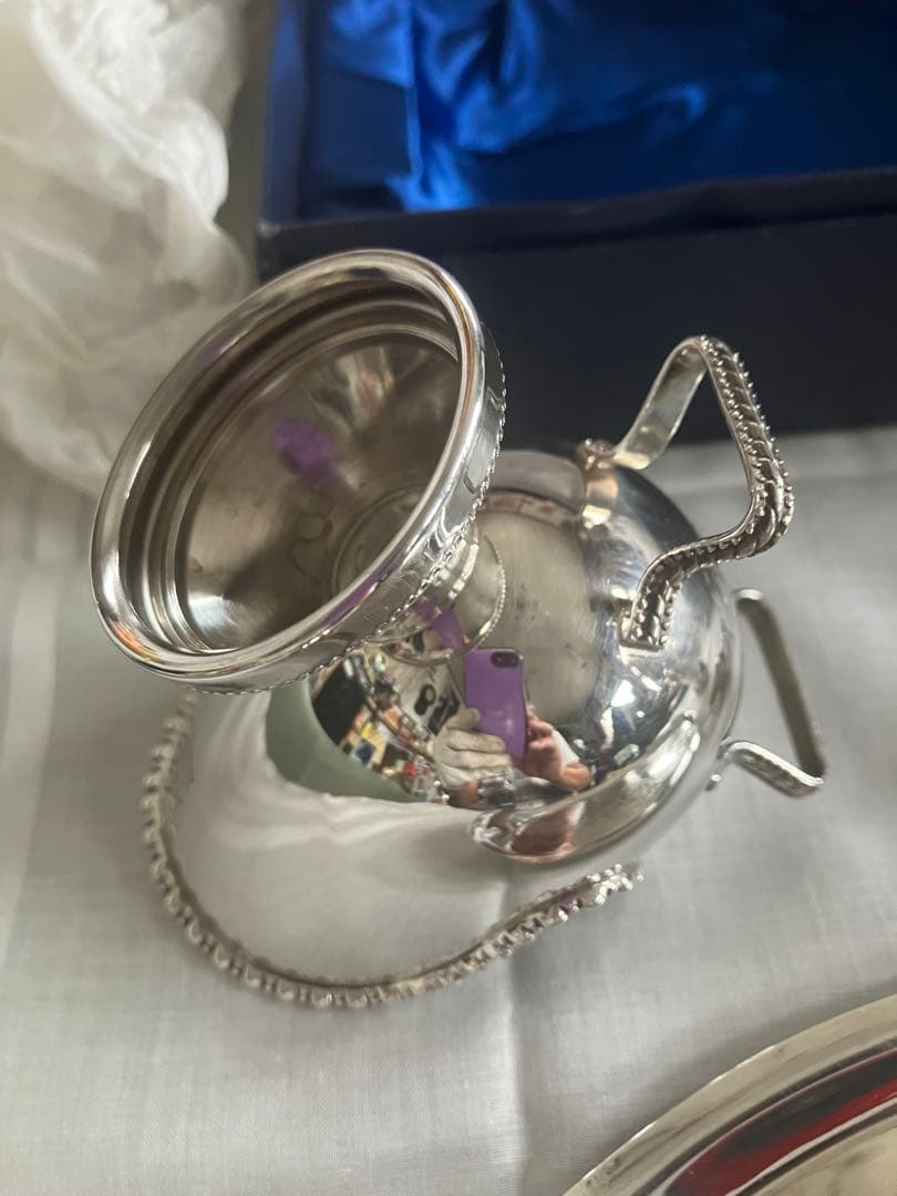 セール マッピン&ウェッブ ポット 他4点セット銀製品 シルバーウェア英国製