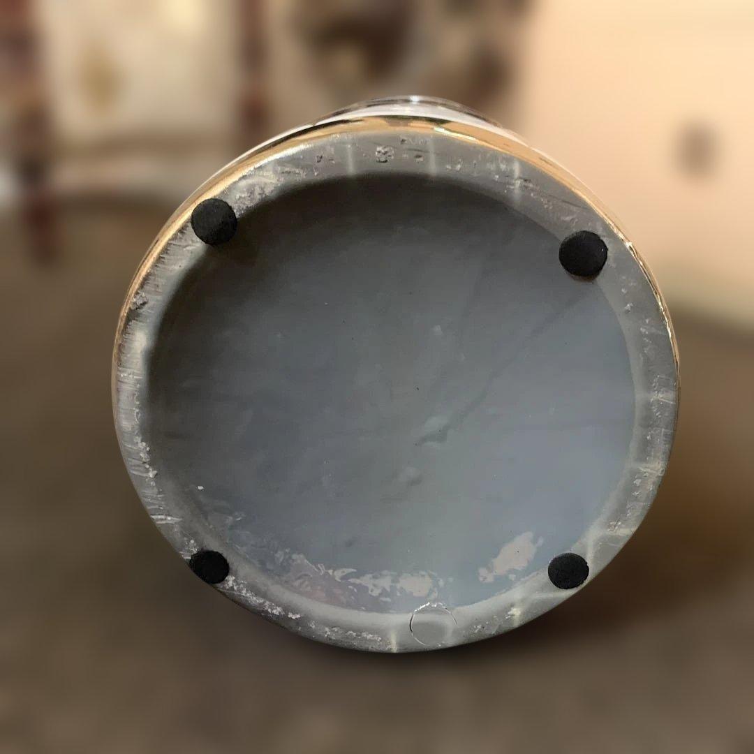 幾何学模様 ゴールド ホワイト 陶器製傘立て ID-375