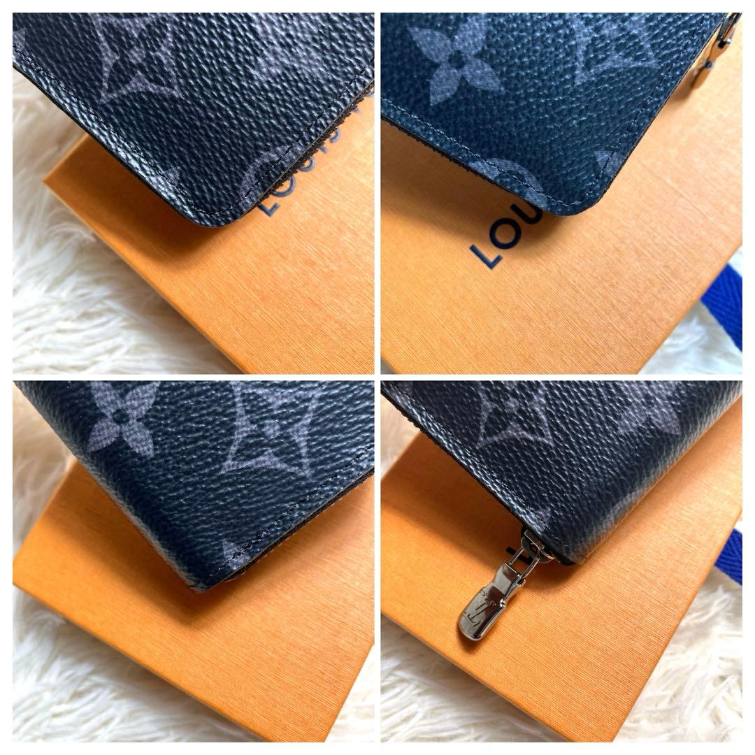 【未使用級】ルイヴィトン ジッピーパース モノグラム エクリプス FRID