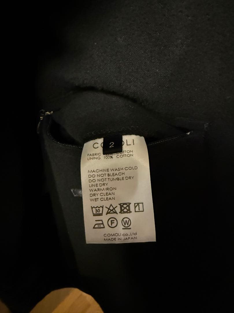comoli モールスキンジップアップジャケット
