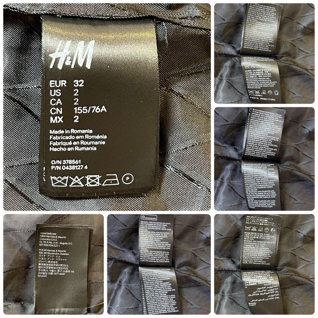 KENZO ×  コラボ ロングコート ブラック EUR32 金ボタン