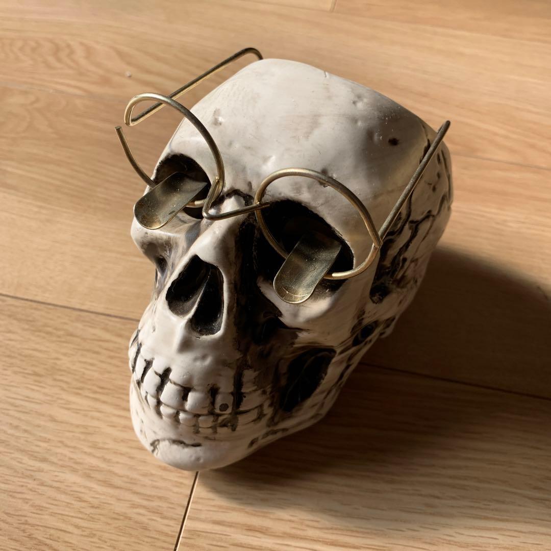 50s アンティーク　スカル　メガネ置き　灰皿
