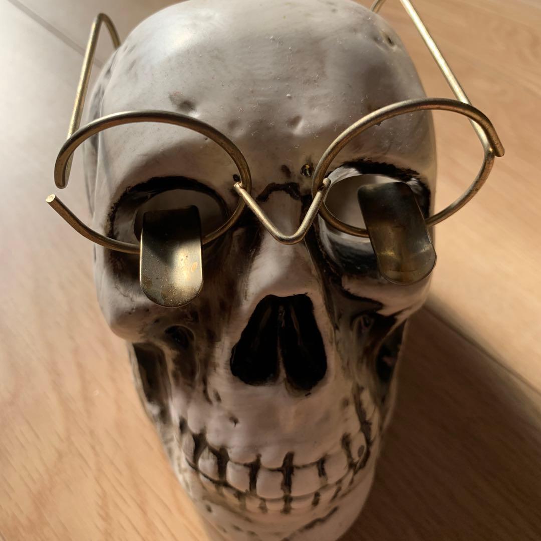 50s アンティーク　スカル　メガネ置き　灰皿