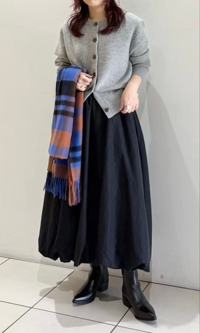 ツイードミル　　s check ブラウン系