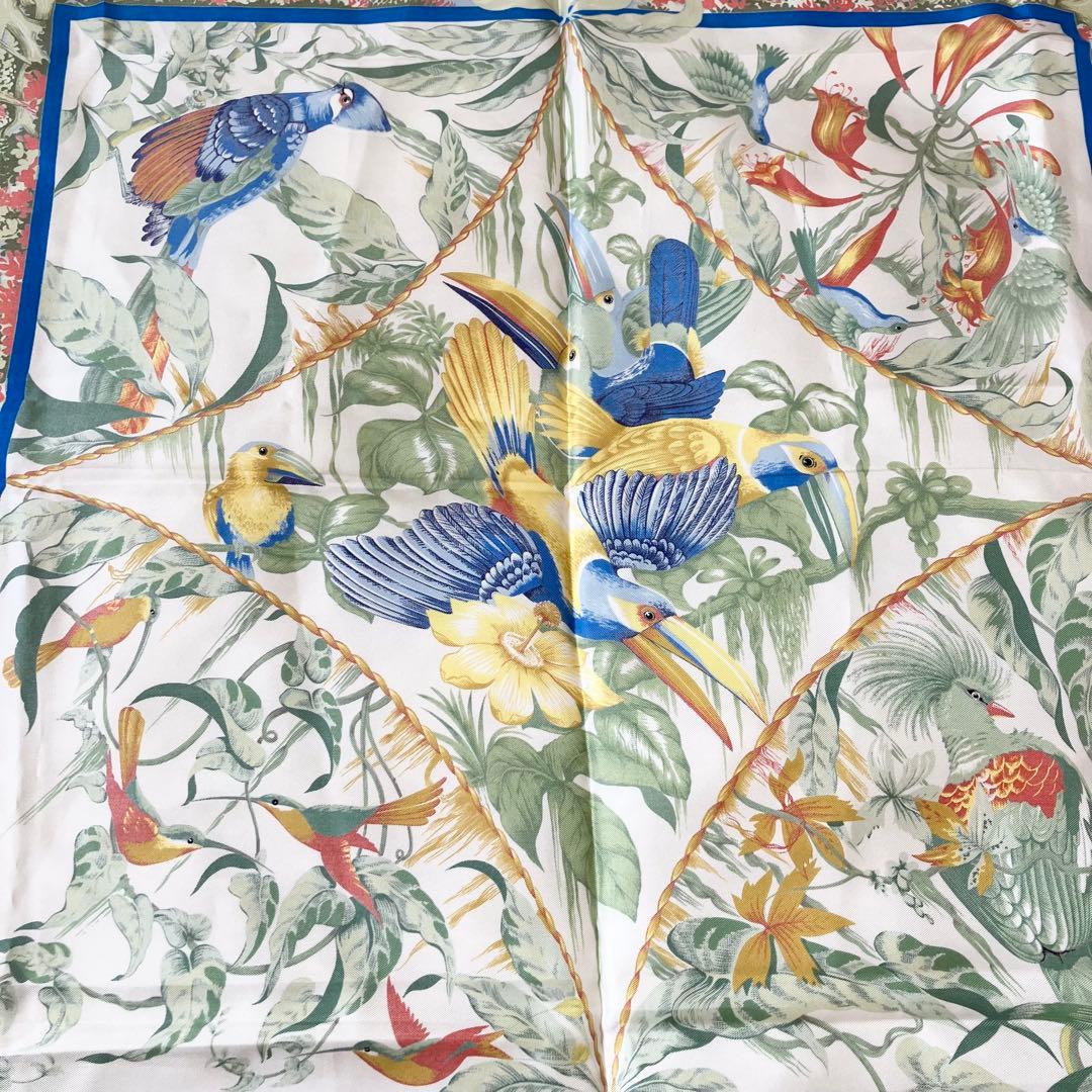 【未使用級】 エルメス スカーフ カレ90 ゼブラ アニマル