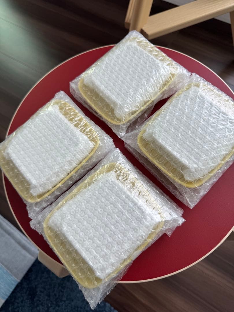 新品未使用　FINプレート Lehti イエロー　8枚セットartek