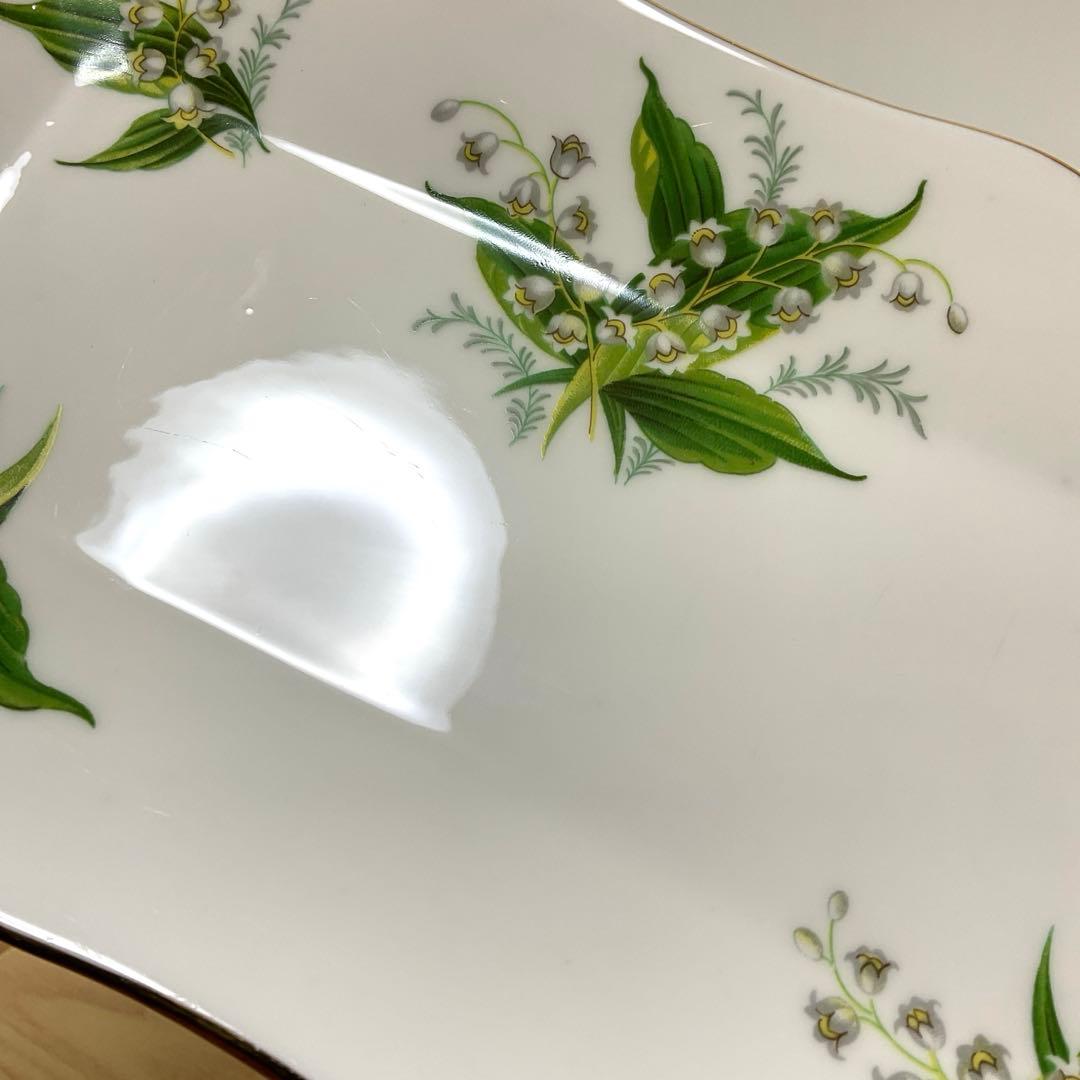 ハマースレイ　すずらん　サンドウィッチプレート　勿忘草シュガークリーマー