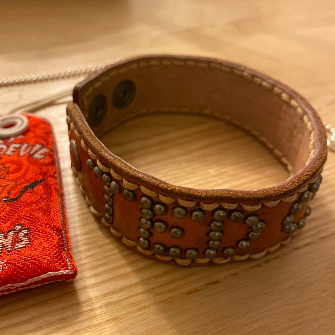 u*3様 シルバー925 ドッグタグ　テッドマンTEDMAN 革　ブレスレット