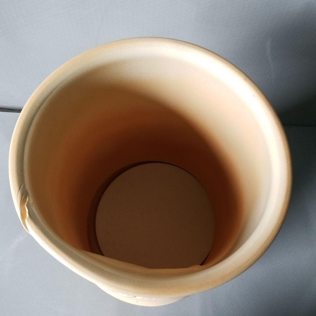 訳あり出品⤵⤵信楽焼　傘立て パール彫 高さ４７cm