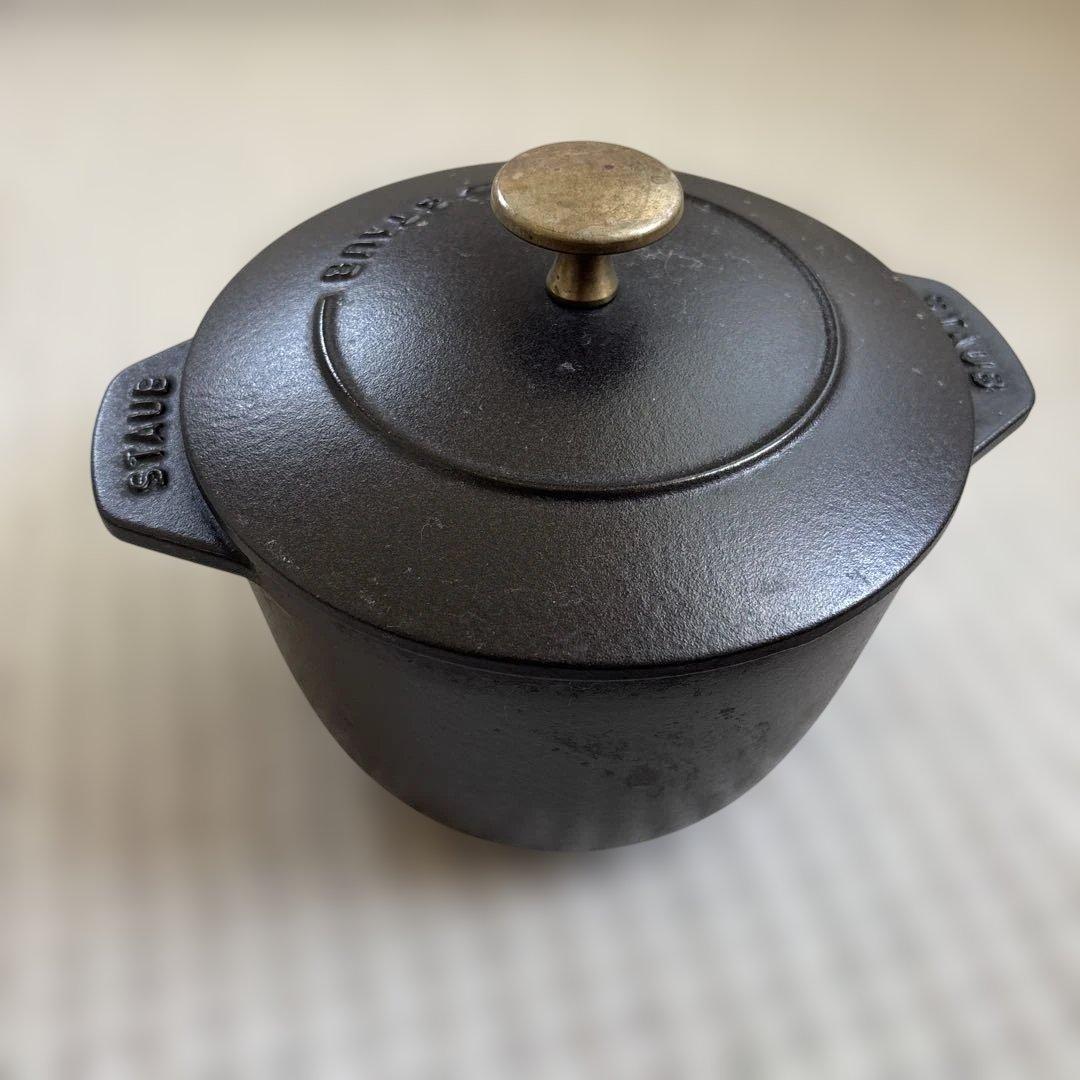 staub ストウブ ラ ココット de GOHAN ブラック M 16cm