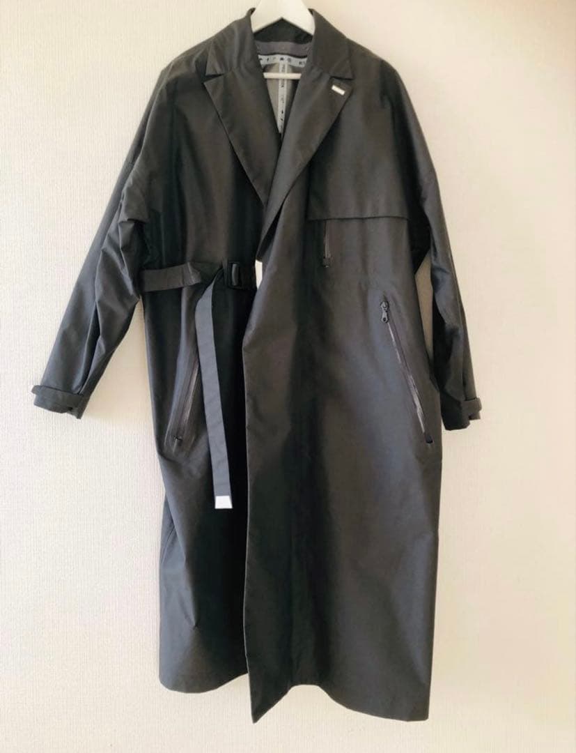 F/CE 2way wrap double breasted コート グレー色