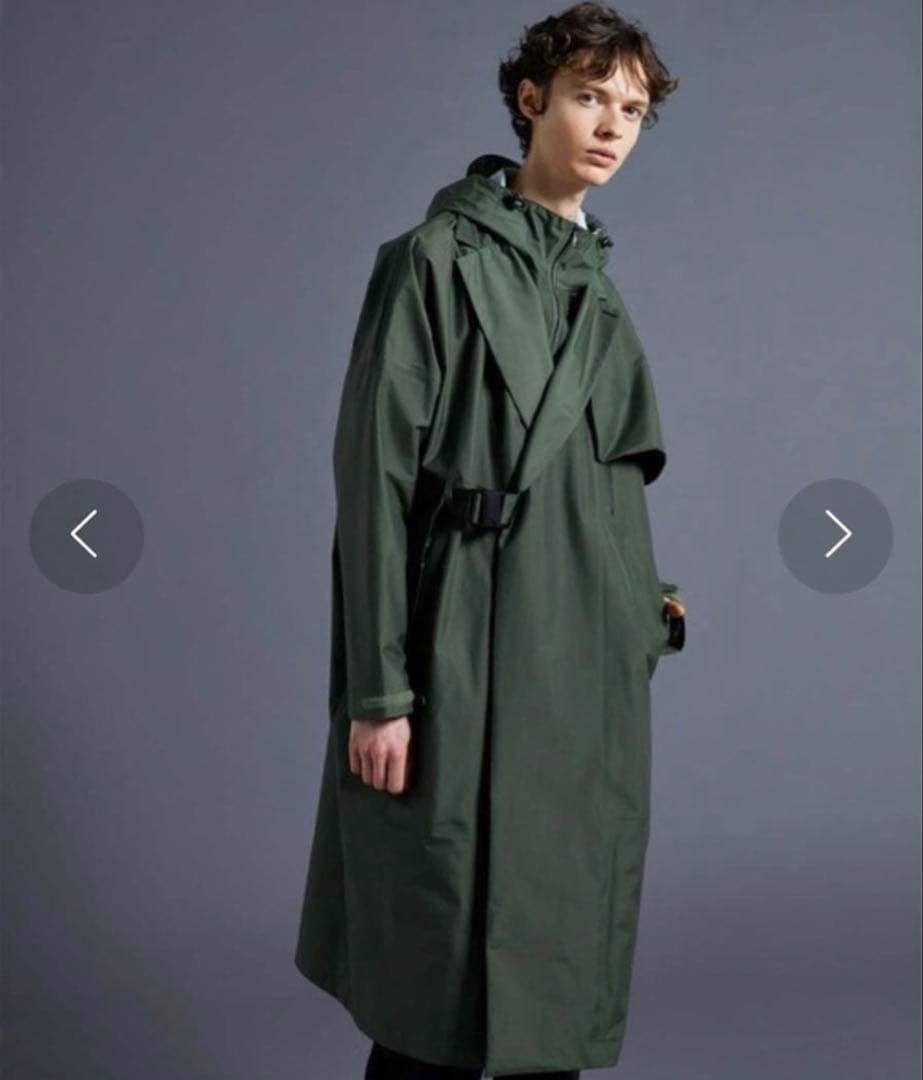 F/CE 2way wrap double breasted コート グレー色