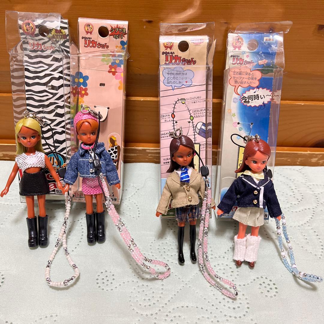 りかちゃん ストラップ(平成レトロ)ギャルりかちゃん 4個