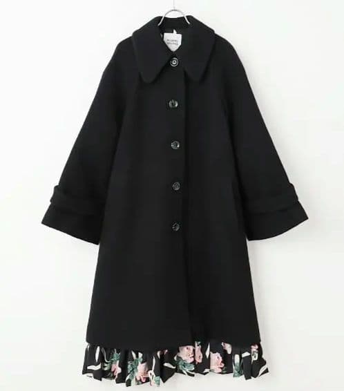 INGEBORG　インゲボルグ　ローズプリント使いロングコート