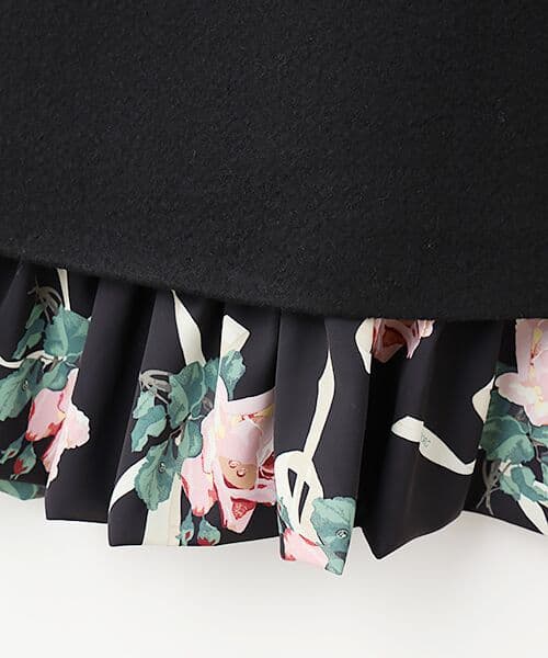 INGEBORG　インゲボルグ　ローズプリント使いロングコート