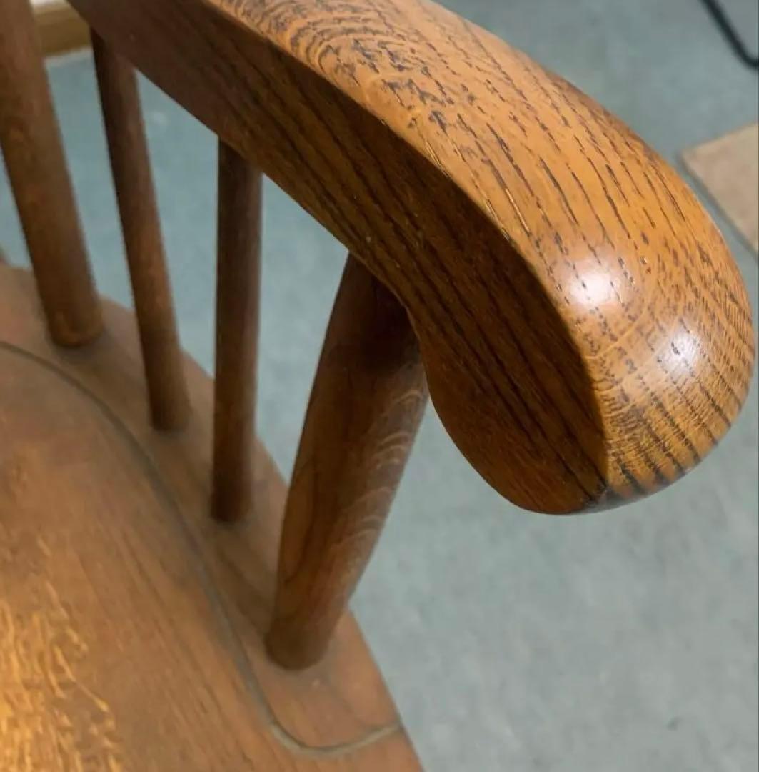 椅子　アンティーク　木製 ロッキングチェア ブラウン