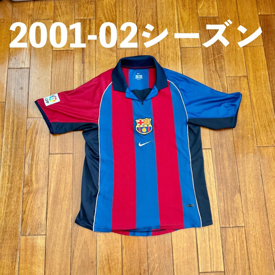 FCバルセロナ背番号なし2001〜02シーズンのレプリカユニ　ナイキＳサイズ