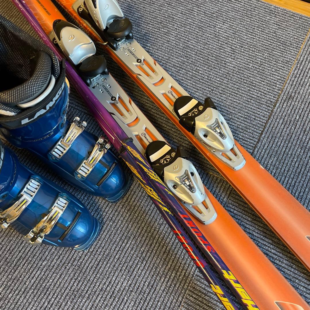 スキーセット　スキー板160 スキーブーツ25-26 ニシザワ　LANGE